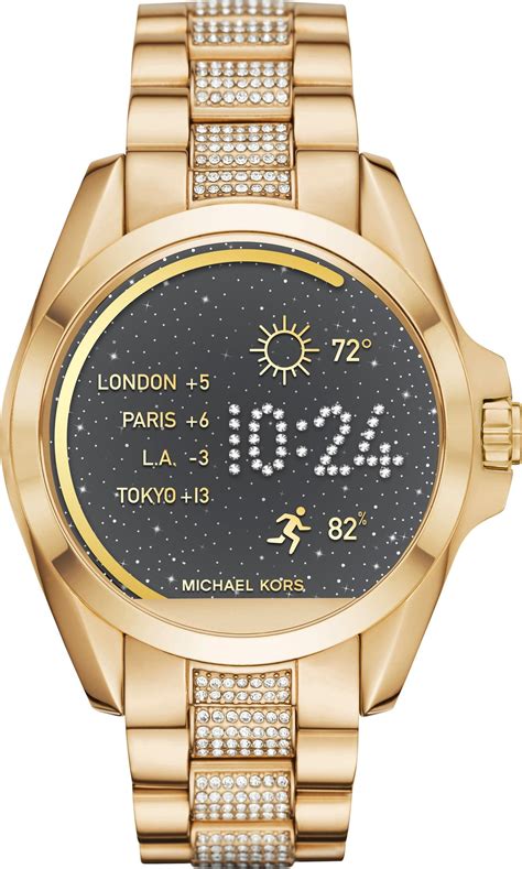 michael kors bradshaw smartwatch gold|Michael Kors smartwatch watch faces.